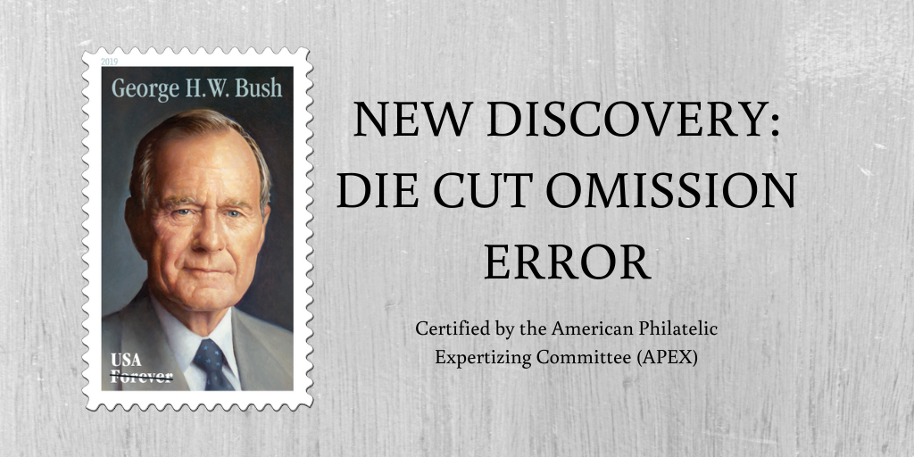 APS Experts Certify Omitted Die Cut Error Panes on Bush Stamp